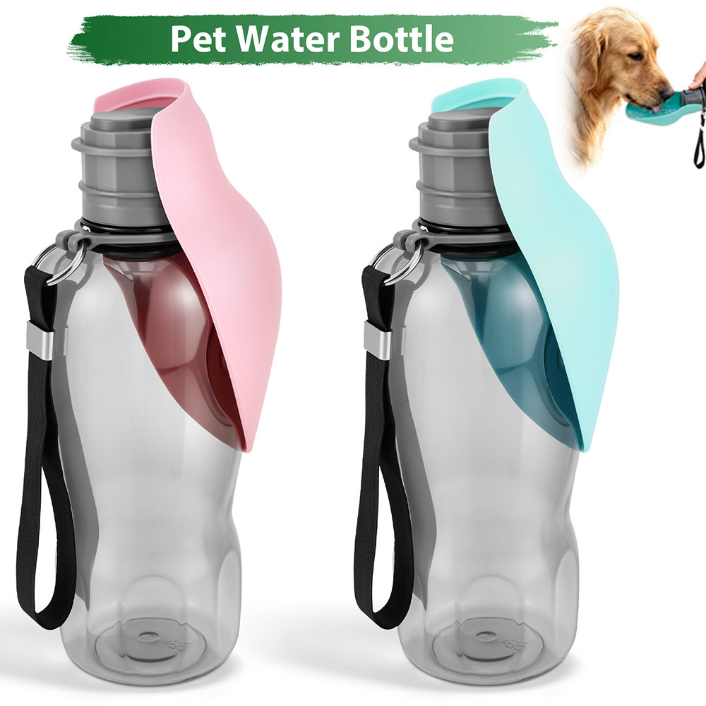 Pet Supplies Hours - 800ml Hunde-Wasserflasche Große Kapazität Tragbare Hundetrinkflasche