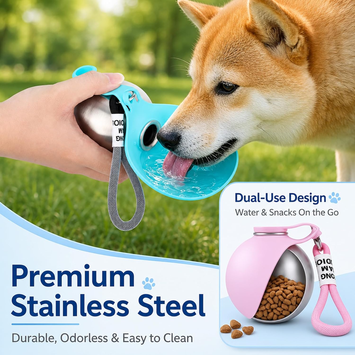 Tragbare Hundetrinkflasche für – Pet Supplies Hours Bewertung und Preis